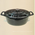 Выделите овальную эмаль Cast Iron Iron Casserole Размер 29X21cm